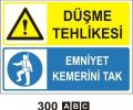 Düşme Tehlikesi Levhaları
